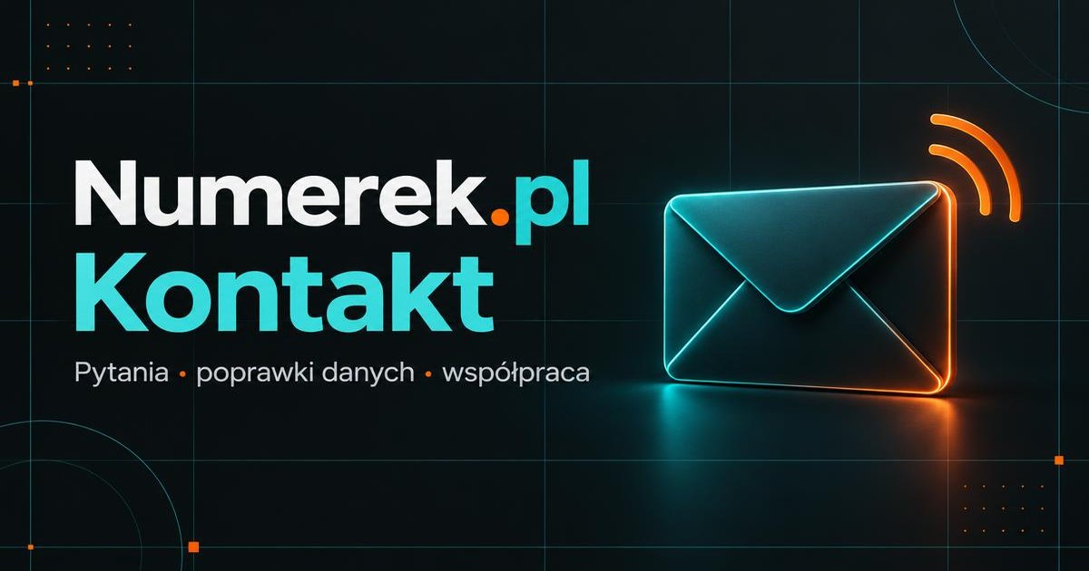 Numerek.pl – kontakt: pytania, poprawki danych i współpraca